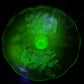 Vintage Paden City Peacock and Wild Rose Uranium Glass Compote