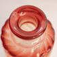 Antique Baccarat Rose Tiente Red Amberina Glass Swirl Bottle