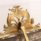 Antique Brass Rectangular Standing Mirror with Fancy Floral Designs