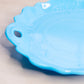 Antique Dithridge Glass Circular Blue Milk Glass Platter Tray