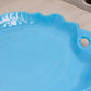 Antique Dithridge Glass Circular Blue Milk Glass Platter Tray