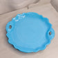 Antique Dithridge Glass Circular Blue Milk Glass Platter Tray