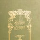 Antique Green Last Days of Pompeii Book with Gold Accents