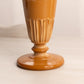 Antique Medium Chocolate Slag Glass Vase with Pointy Edges on Top