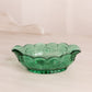 Vintage Small Oval Green Dish with Floral Designs