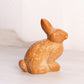 Medium Brown Slag Glass Bunny Rabbit Figurine