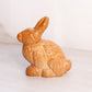 Medium Brown Slag Glass Bunny Rabbit Figurine