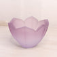 Medium Lenox Glass Purple Satin Glass Flower Bowl