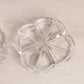 Medium Square Clear Crystal Lidded Dish with Rounded Edges