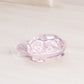 Small Light Pink Crystal Turtle Paperweight Figurine