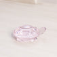 Small Light Pink Crystal Turtle Paperweight Figurine