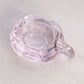 Small Light Pink Crystal Turtle Paperweight Figurine