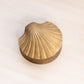 Medium Brass Shell Hinged Lidded Box