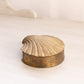 Medium Brass Shell Hinged Lidded Box