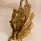 Vintage Brass Letter Holder with Angled Sides and Cherubs