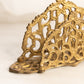 Brass Letter Napkin Holder with Fancy Designs