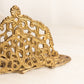 Brass Letter Napkin Holder with Fancy Designs