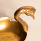 Vintage Brass Medium Swan Dish