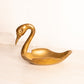 Vintage Brass Medium Swan Dish