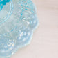 Vintage Fenton Blue Opalescent Glass Hobnail Candle Bowl Compote