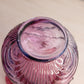 Vintage Fenton Glass Caprice Pink Purple Mulberry Vase with Bow Design