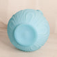 Vintage Fenton Mist Blue Matte Glass Vase with Ruffle Edge
