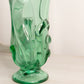 Vintage Fenton Sea Mist Green Glass Footed Vase