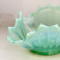 Vintage Large Green Opalescent Glass Fostoria Heirloom Bowl