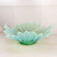 Vintage Large Green Opalescent Glass Fostoria Heirloom Bowl