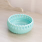 Vintage Fostoria Randolph Aqua Milk Glass Bowl with Lattice Edge