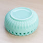 Vintage Fostoria Randolph Aqua Milk Glass Bowl with Lattice Edge