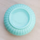 Vintage Fostoria Randolph Aqua Milk Glass Bowl with Lattice Edge