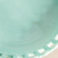 Vintage Fostoria Randolph Aqua Milk Glass Large Bowl with Lattice Edge