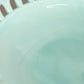Vintage Fostoria Randolph Aqua Milk Glass Large Bowl with Lattice Edge