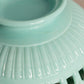 Vintage Fostoria Randolph Aqua Milk Glass Large Bowl with Lattice Edge
