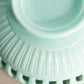 Vintage Fostoria Randolph Aqua Milk Glass Large Bowl with Lattice Edge