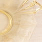 Vintage Fostoria Topaz Yellow Glass Plate Platter with 2 Handles and Fancy Etching