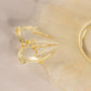 Vintage Fostoria Topaz Yellow Glass Plate Platter with 2 Handles and Fancy Etching