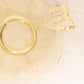 Vintage Fostoria Topaz Yellow Glass Plate Platter with 2 Handles and Fancy Etching
