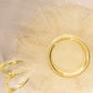 Vintage Fostoria Topaz Yellow Glass Plate Platter with 2 Handles and Fancy Etching