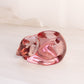 Vintage Indiana Glass Dark Pink Glass Kitty Cat Votive Candleholder