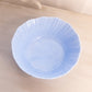 Vintage Jeannette Glass Large Swirl Delphite Blue Bowl