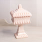 Vintage Jeannette Glass Medium Shell Pink Milk Glass Wedding Box