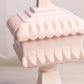 Vintage Jeannette Glass Medium Shell Pink Milk Glass Wedding Box