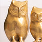 Vintage Large Brass Two Owls on Tree Figurine