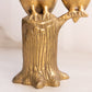 Vintage Large Brass Two Owls on Tree Figurine