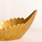 Vintage Oval Brass Bowl with Tall Sides