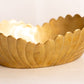 Vintage Oval Brass Bowl with Tall Sides