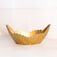 Vintage Oval Brass Bowl with Tall Sides