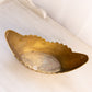 Vintage Oval Brass Bowl with Tall Sides